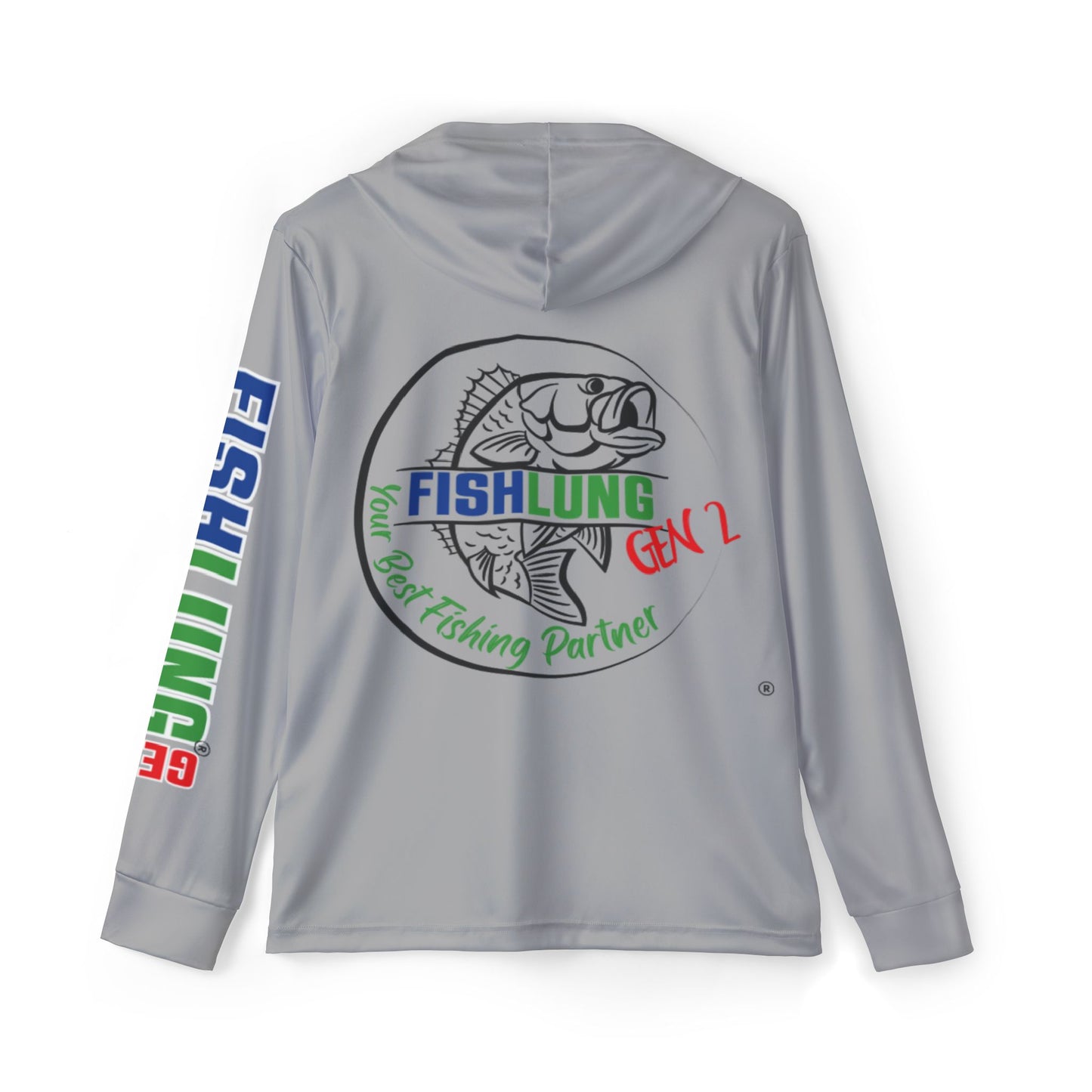 FISHLUNG Gen 2 Men's Gray Fishing Hoodie - Your Best Fishing Partner