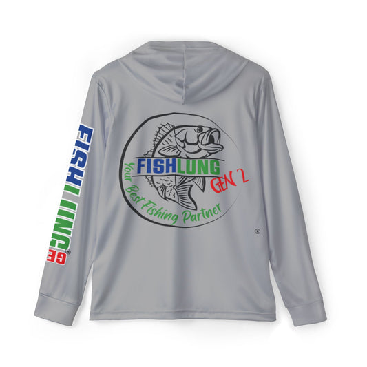 FISHLUNG Gen 2 Men's Gray Fishing Hoodie - Your Best Fishing Partner