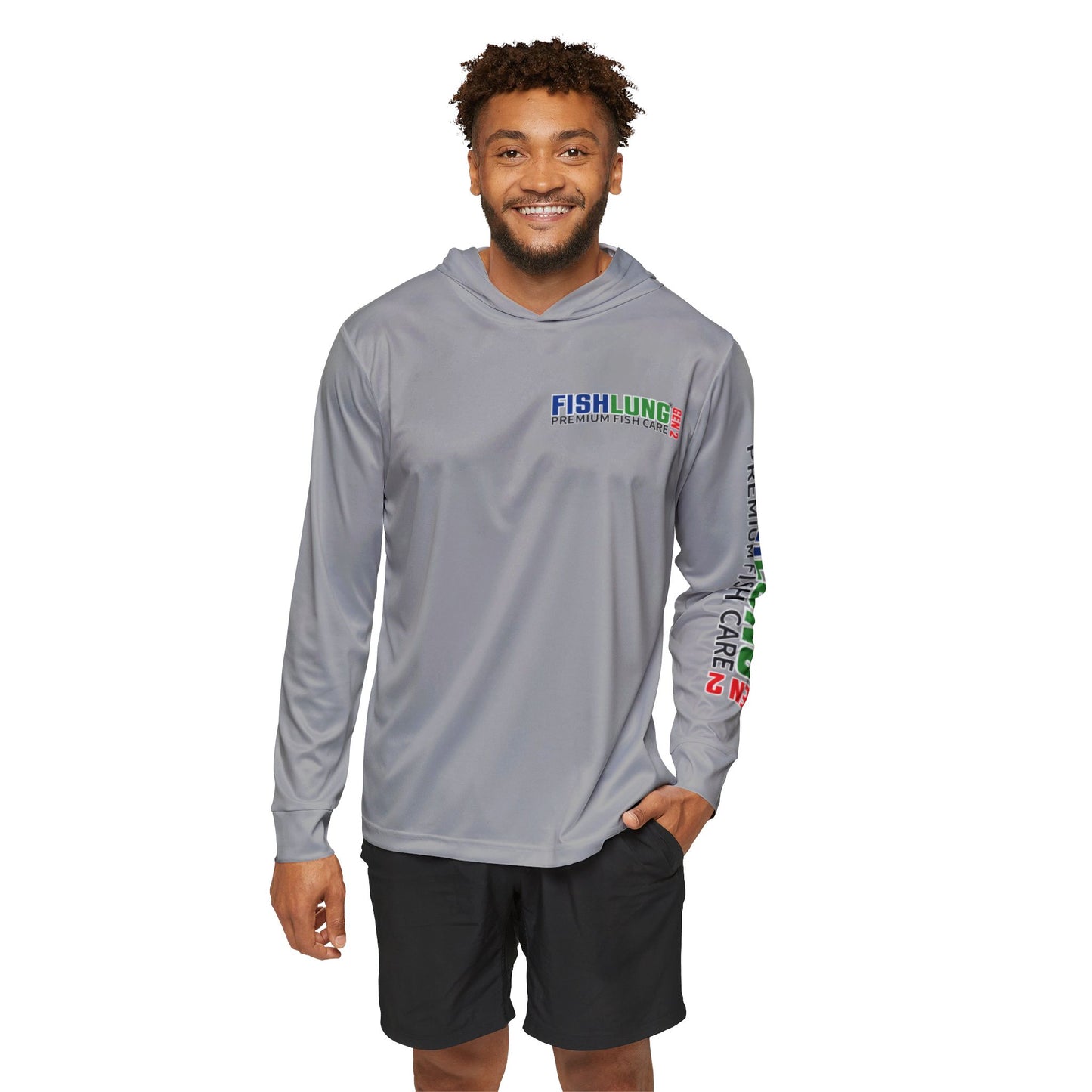 FISHLUNG Gen 2 Men's Gray Fishing Hoodie - Your Best Fishing Partner