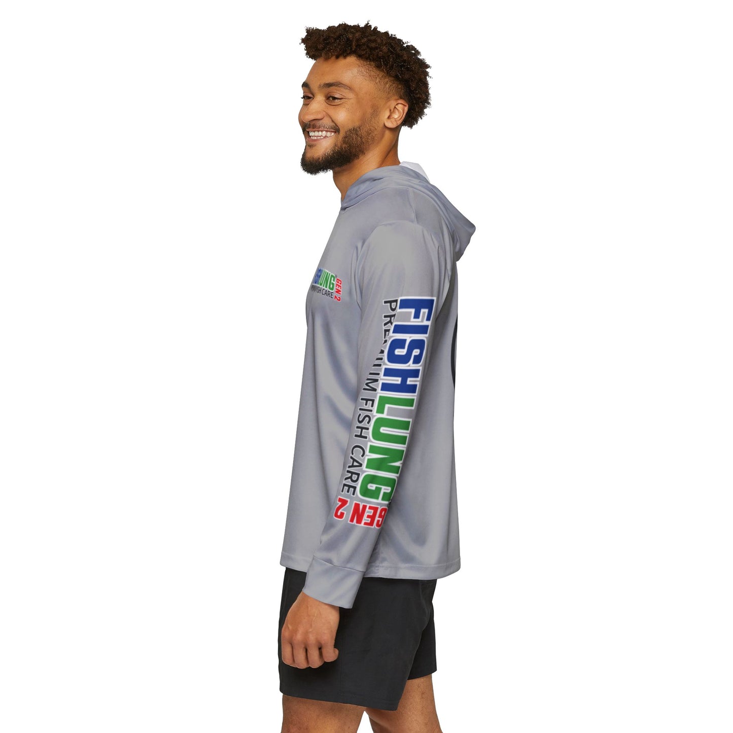 FISHLUNG Gen 2 Men's Gray Fishing Hoodie - Your Best Fishing Partner