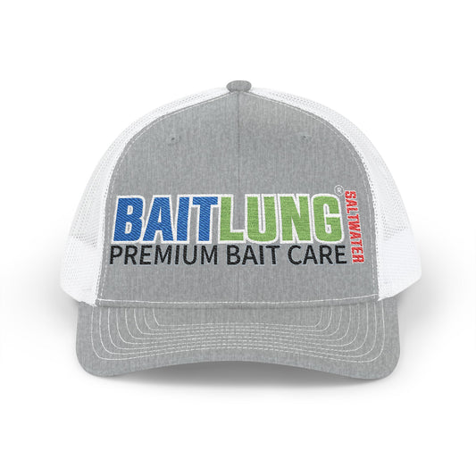 BaitLung Saltwater Embroidered Snapback Trucker Cap - Perfect for Fishing Enthusiasts!